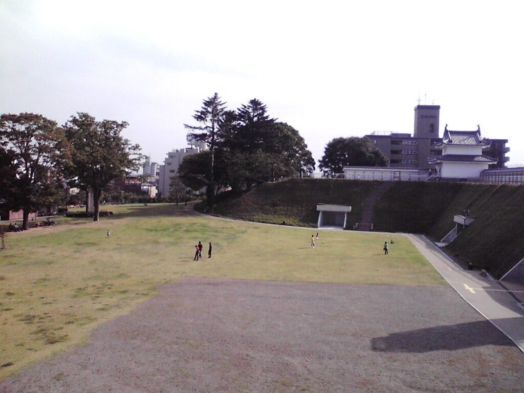宇都宮城址公園の園内(2009年撮影)